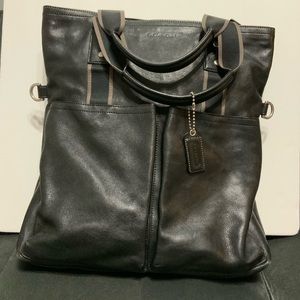 Heritage Web Leather Foldover Tote
